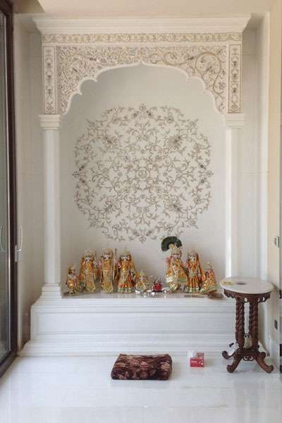 Puja room designs in Kolkata, Puja room interior decoration ideas